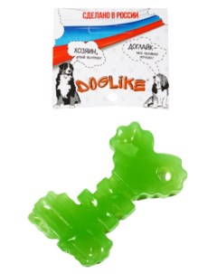 Жевательная игрушка для собак Ключ с этикеткой зеленый длина 10 5 см Doglike