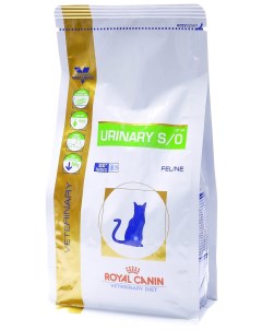 Сухой корм для кошек Urinary S O лечение и профилактика МКБ 0 4кг Royal canin