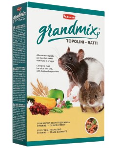 Сухой корм для мышей и крыс Grandmix Topoline E Ratti 400 г Padovan