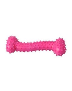Жевательная игрушка для собак Косточка с шипами розовый длина 10 5 см Homepet