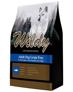Сухой корм для собак Adult Dog Grain Free беззерновой с белой рыбой 1 кг Wildy