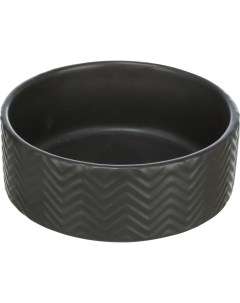 Одинарная миска для собаки керамика черный 400 мл Trixie