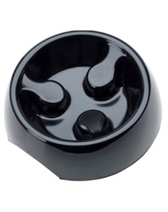 Одинарная миска для собак пластик черный 0 6 л Savic
