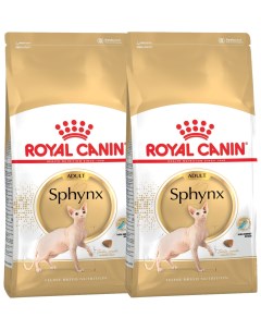 Сухой корм для кошек SPHYNX ADULT для взрослых сфинксов 2шт по 0 4кг Royal canin