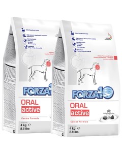 Сухой корм для собак Active Oral при заболеваниях ротовой полости 2 шт по 4 кг Forza10