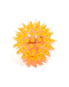 Игрушка для кошек Мяч светящийся мини TPR 3 5 см оранжевый Пижон