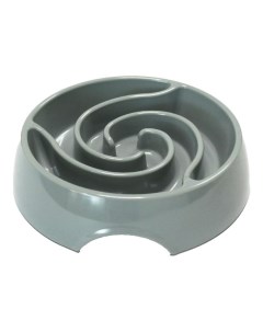 Одинарная миска для собак Торнадо меламин серый 0 9 л Superdesign