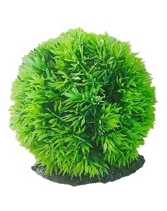 Искусственное растение для аквариума зеленый шар пластик 10х10х10см Fauna international
