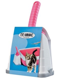 Совок для кошачьего туалета ROMEO крупные отверстия нежно розовый 11х17 5 см Imac
