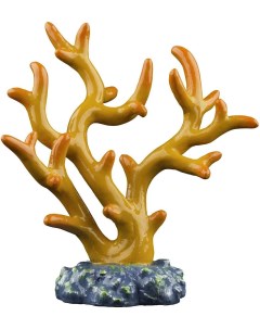 Декорация для аквариума Оранжевый коралл с GLO эффектом пластик 5х4 5х11 см Glofish