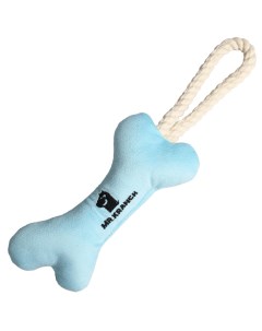Игрушка для собак Mr Kranch Косточка с канатом голубой 31 х 9 х 4 см Mr.kranch