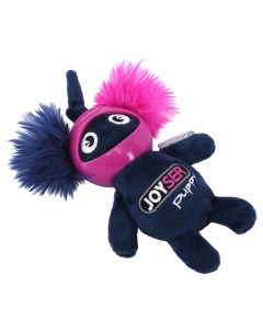 Игрушка пищалка для собак Белка в резиновом шлеме с пищалкой синий 4 см Joyser