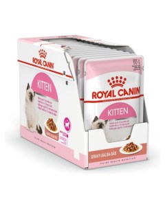 Влажный корм для котят Kitten Instinctive мясо в соусе 24шт по 85г Royal canin