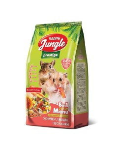 Сухой корм для хомяков мышей песчанок Prestige 500 г Happy jungle