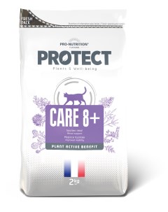 Сухой корм для кошек PROTECT CARE 8 курица утка 2кг Flatazor