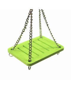 Игрушка для грызунов Качели на колесе 13х9х7 см зеленый Bentfores