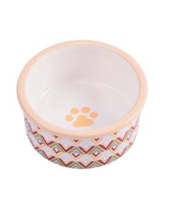 Одинарная миска для собак керамика цветной 0 6 л Керамикарт
