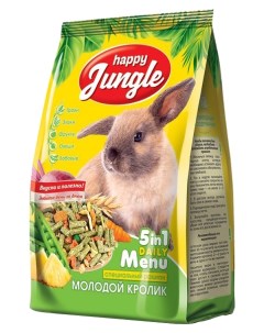 Сухой корм для кроликов Молодой кролик 400 г Happy jungle