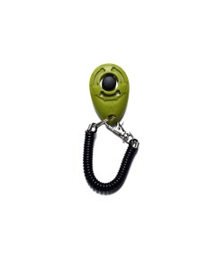Кликер для дрессировки собак на браслете с карабином оливковый Bentfores