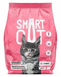 Сухой корм для котят с ягненком 1 4 кг Smart cat