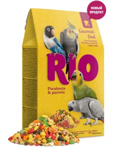 Сухой корм для средних и крупных попугаев Gourmet 250 г Rio