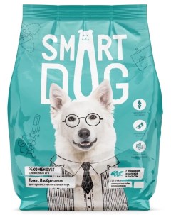 Сухой корм для собак ягнёнок лосось и индейка для крупных пород 18 кг Smart dog