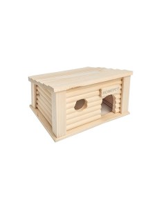Домик для мелких грызунов Южный деревянный 18x13x11 см Homepet