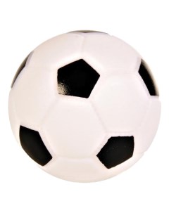 Игрушка пищалка для собак Футбольный мяч из винила черный белый 6 см Trixie
