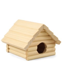 Домик для мелких грызунов деревянный 13x13 5x10 см Homepet