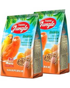 Сухой корм для канареек 2 шт по 500 г Happy jungle