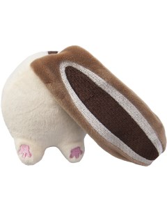 Мягкая игрушка для собак Белка бежевый коричневый длина 20 см Japan premium pet