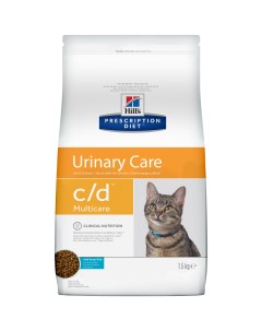 Сухой корм для кошек Prescription Diet Urinary Care профилактика МКБ рыба 1 5кг Hill`s