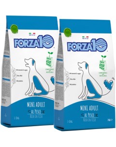 Сухой корм для собак для малых пород с рыбой 2 шт по 2 кг Forza10