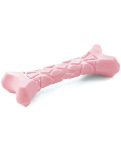 Жевательная игрушка для щенков Косточка из резины розовая 10 5 см Триол