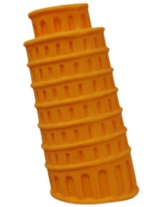 Жевательная игрушка для собак Пизанская башня оранжевая 12 см Tarky