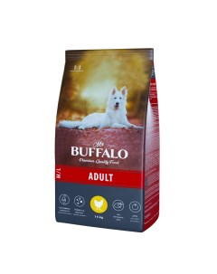 Сухой корм для собак для средних и крупных пород курица 14кг Mr.buffalo