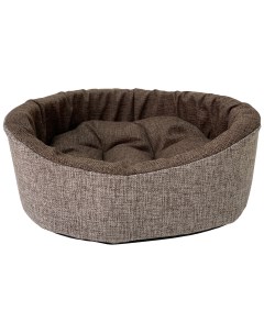 Лежак Жаккард Wool коричневый для животных 49 см х43 см х17 см Homepet