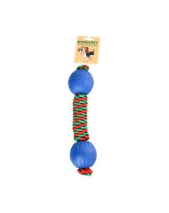 Игрушка для собак Dental TPR два мяча на плетенке для игры на воде 6 см х 28 см Homepet