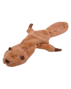 Мягкая игрушка для собак Бобер бежевый длина 56 см Homepet