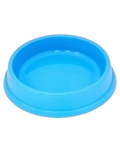 Одинарная миска для кошек и собак полипропилен голубой 0 25 л Дарэленд