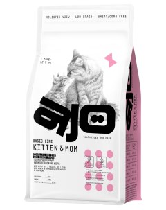 Сухой корм для котят беременных и кормящих кошек Cat Kitten Mom 1 5 кг Ajo