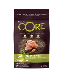 Сухой корм для собак ADULT Low Fat индейка 10кг Wellness core