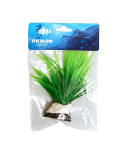 Растение искусственное аквариумное 7 х 4 5 х 13 5 см зелёное Пижон аква
