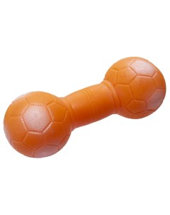 Игрушка для собак Гантель футбольная малая оранжевая 14 см Yami-yami