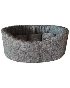 Лежак Жаккард Wool серый для животных 57 см х45 см х20 см Homepet