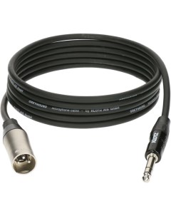 Микрофонный кабель GRG1MP06 0 разъемы XLR папа Stereo Jack длина 6 м Klotz