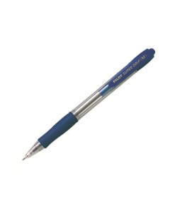 Ручка шариковая автоматическая Super Grip 0 4мм синий цвет чернил масляная основа Pilot