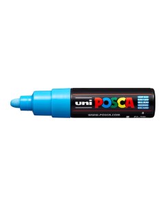 Маркер Uni POSCA PC 7M 4 5 5 5мм овальный голубой light blue 8 Uni mitsubishi pencil