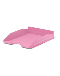 Лоток для бумаг пластиковый Office Pastel розовый Erich krause