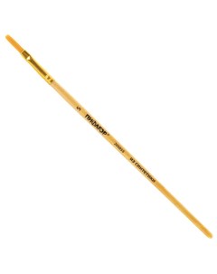 Кисть СИНТЕТИКА плоская 5 деревянная лакированная ручка с колпачком 2008 Пифагор